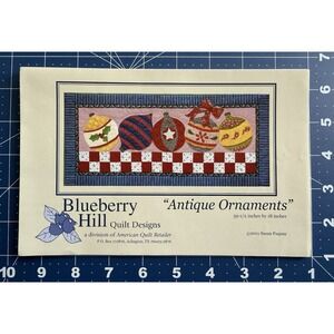 Blueberry Hill Quilt Designs - Antique Ornaments‎ Pattern 39.5"x18" Christmas UC